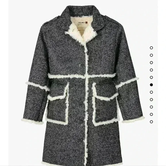 NWT Rare Zara SRPLS Shearling Coat XS